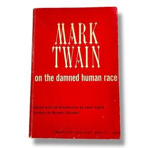 Vintage Mark Twain on the Damned Human Race Paperback Book 1963